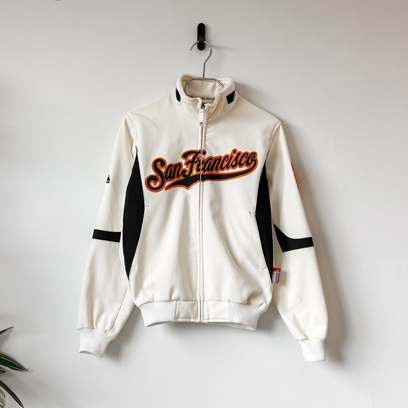 True Vintage Y2K San Francisco Giants MLB Softshell Majestic Jacket - Picture 1 of 10